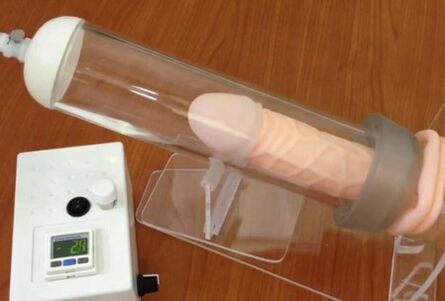 pompa a vuoto per l'ingrandimento del pene